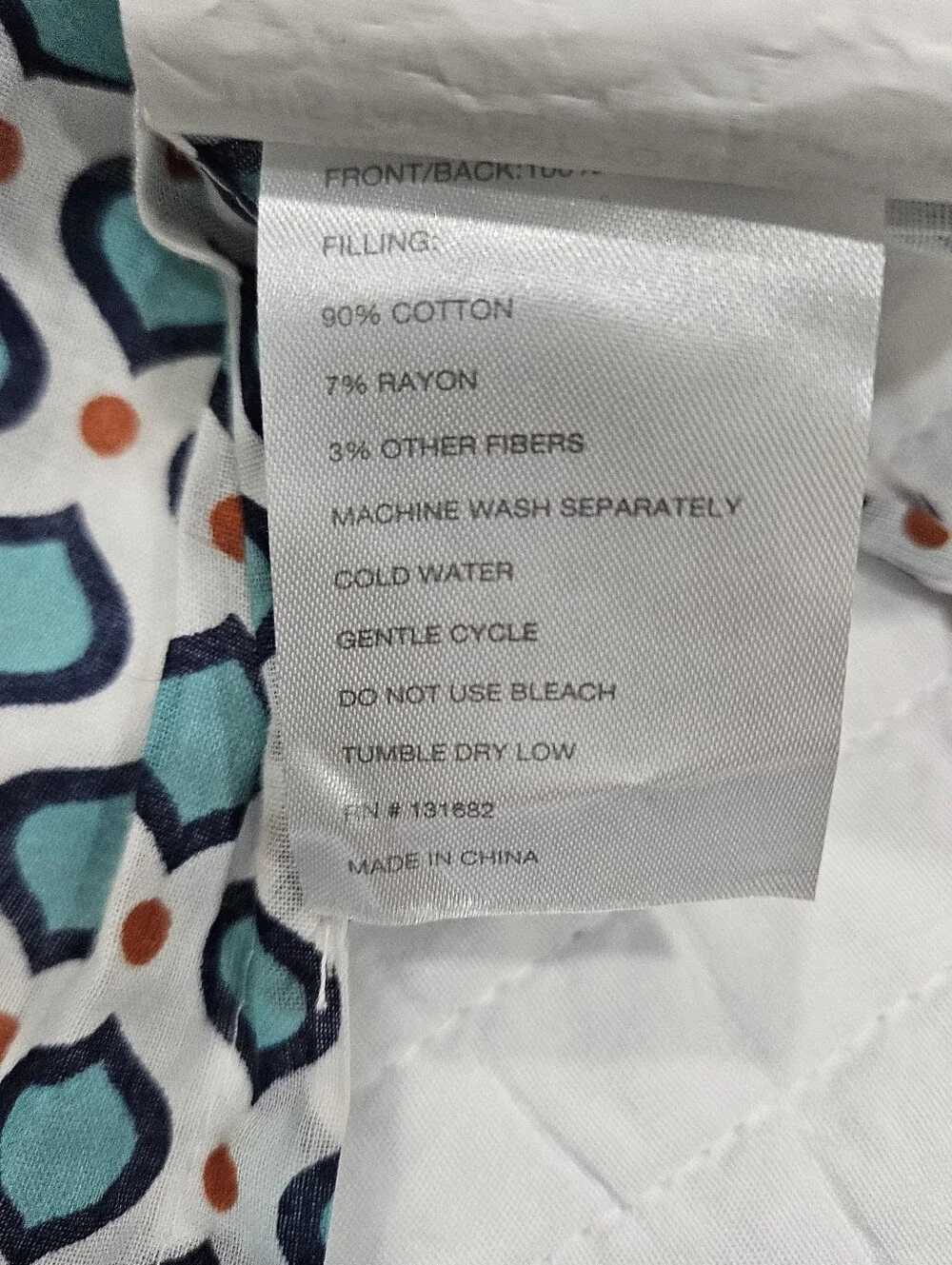 Levtex Home Serendipity KING Quilted Pillow Shams Mandala Boho Cotton NWOT Pair